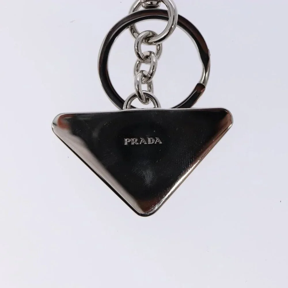 PRADA Key Charm metal Silver Auth